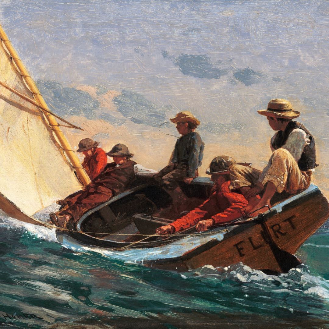 The Flirt (1874) by Winslow Homer